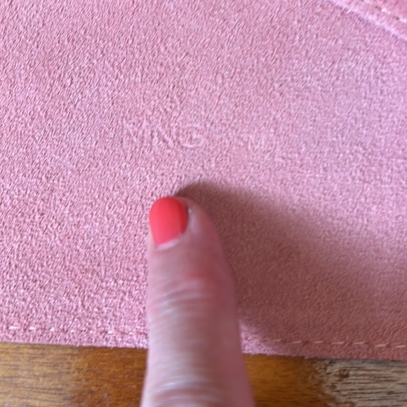 Amazing Mango Pink Suede Belt - M - Picture 7 of 10